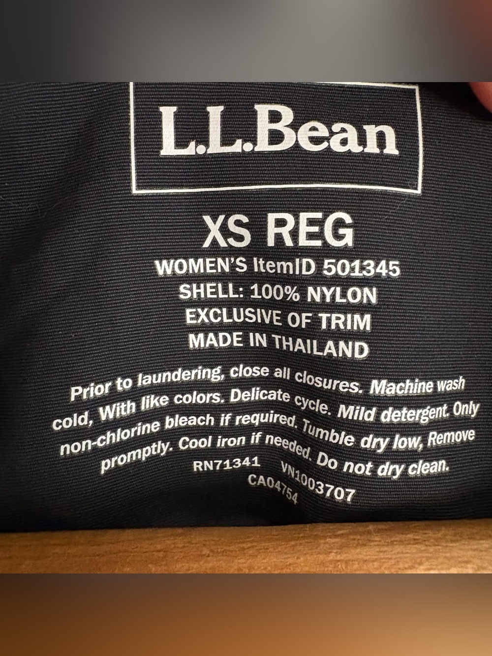 L.L. Bean Women's Black Mountain Classic Anorak Windbreaker Rain Jacket XS Nylon - Picture 13 of 13